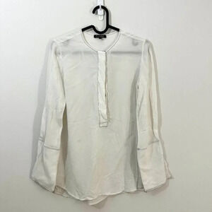 Massimo Dutti White Long Sleeves Women's Size 2